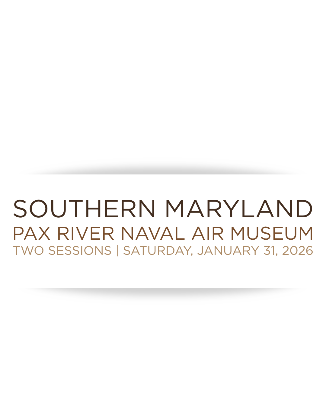 Spirits Of Maryland Southern Maryland Overlay Text reading "Southern Maryland PAX River Naval Air Museum"